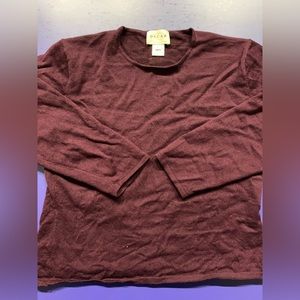 Wool three quarter sleeve sweater